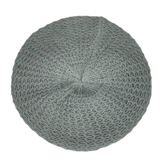 New Hat Attack Crochet Knit Gray Beret main image 8
